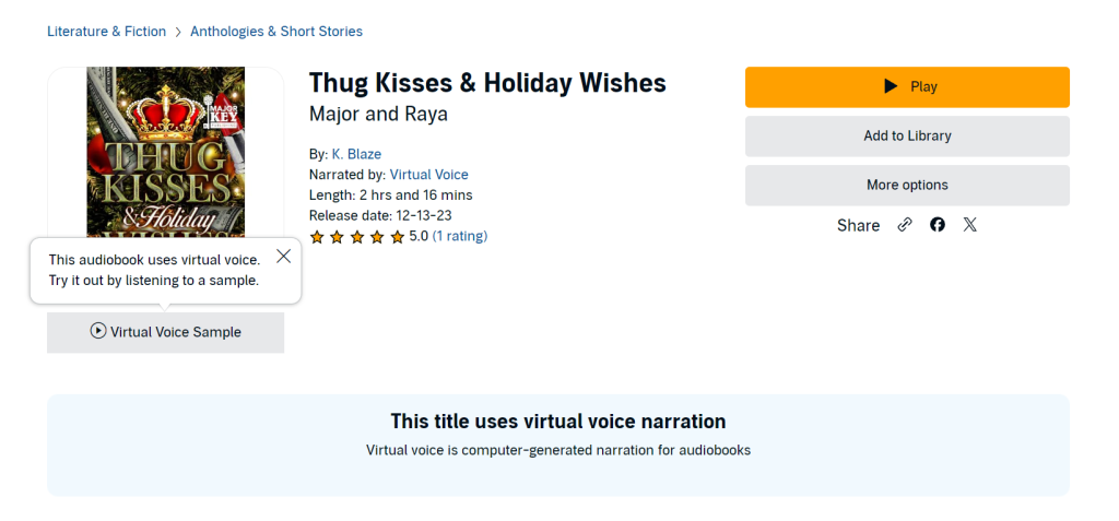 Audible's Virtual Voice is Flooding the Market